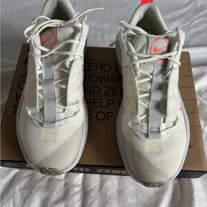 Nike White and Silver Running Shoes